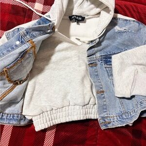 Retrofete Blue and Gray denim lounge set